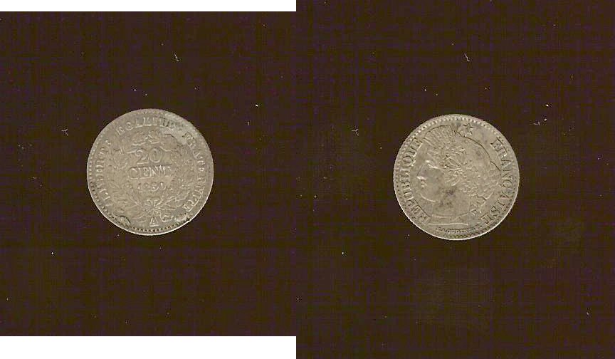 20 centimes Cérès 1850A EF